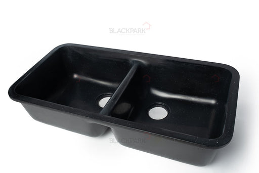 Corian Sink Double Bowl (Black)