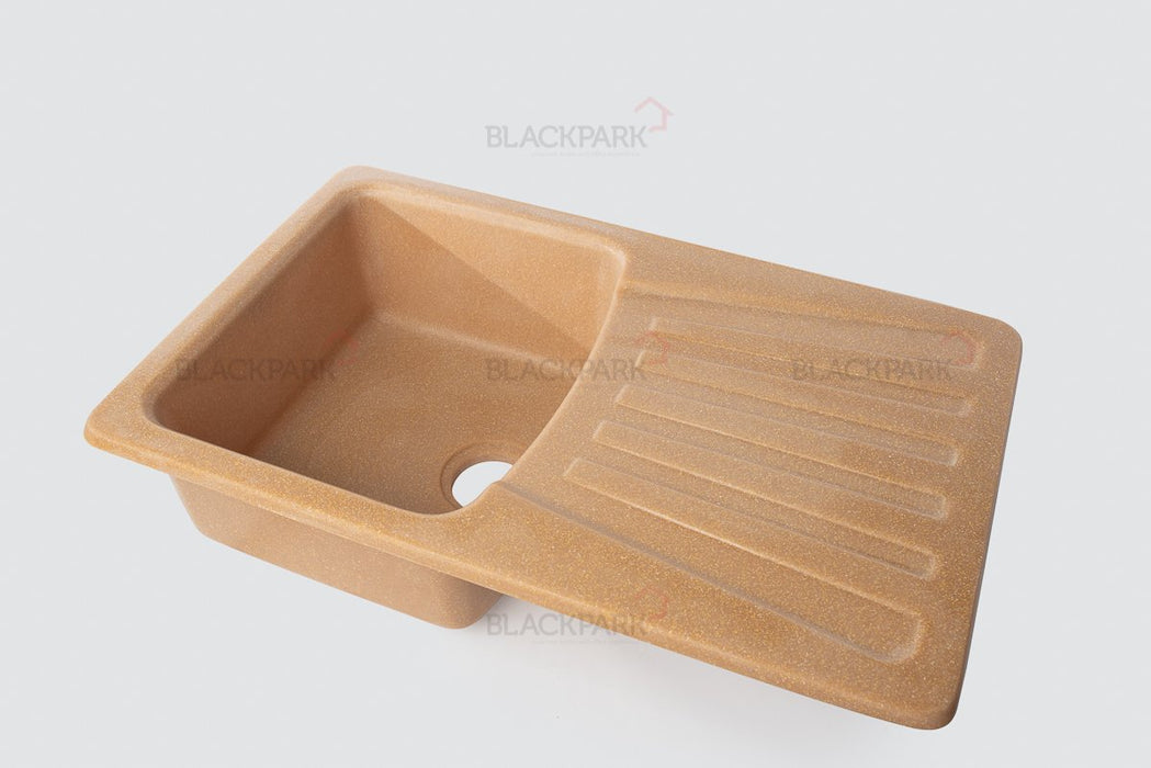 Corian Sink Single Bowl With Drain (Caramel)