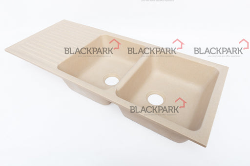 Corian Sink Double Bowl With Drain (Lace)