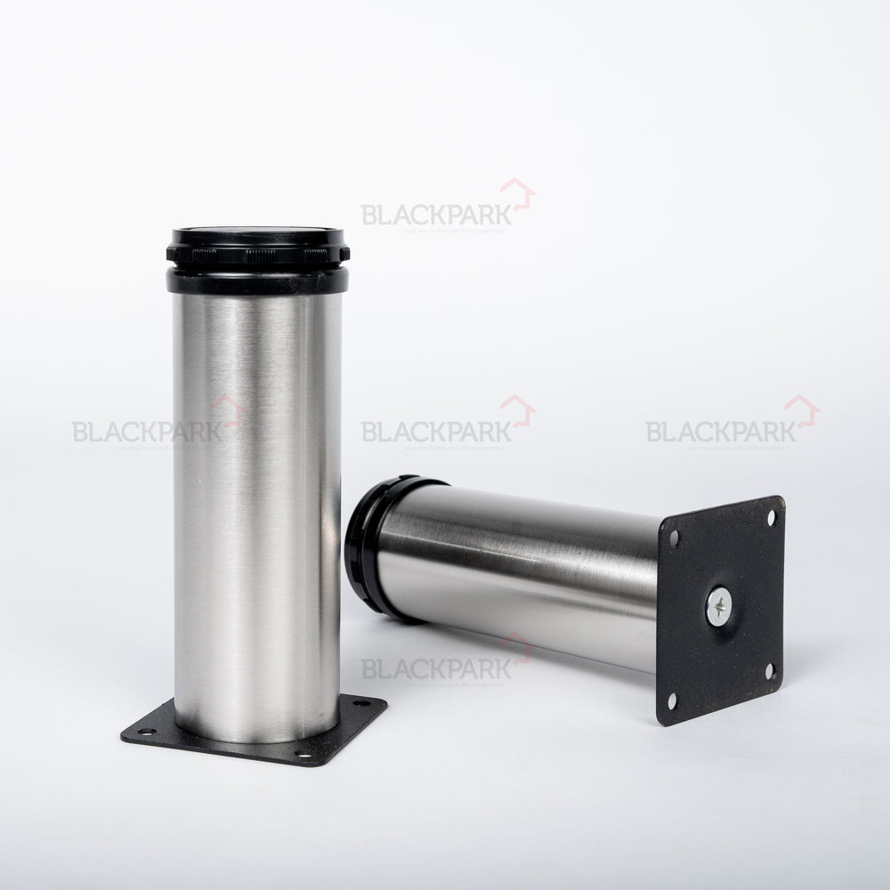 Furniture Leg Silver & Black (Set of 4pcs)